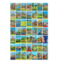 Travel posters of the South East print by Susie West - Image 1