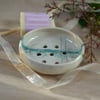 Seascape soap dish glazed in sea colours - includes an Eco friendly soap 