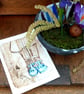 ' Blue shoes ' small print inspired by stepping into nature. Free UK postage  - Image 3
