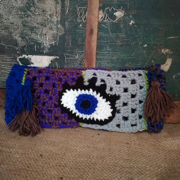 Crochet Eye Cowl Divination Colour
