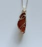 Scottish Sea Glass Necklace – One of a Kind Beach Glass Pendant – Coastal Gift - Image 1