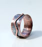 Pure Copper Ring,  Wide Copper Ring, Rustic Copper Jewellery - Image 2