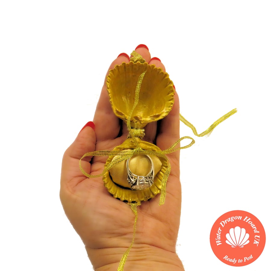 Romantic and unique ring box for perfect proposal to your Mermaid or Merman 