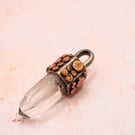 Brandberg Oxidised Silver and Copper Pendant Handmade 