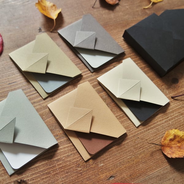 Mini Origami Envelope Box Set - Folksy