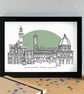 Florence Skyline Art Print - Image 2