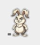 Funny Vinyl Die Cut Sticker For Adults - Cheeky Rabbit