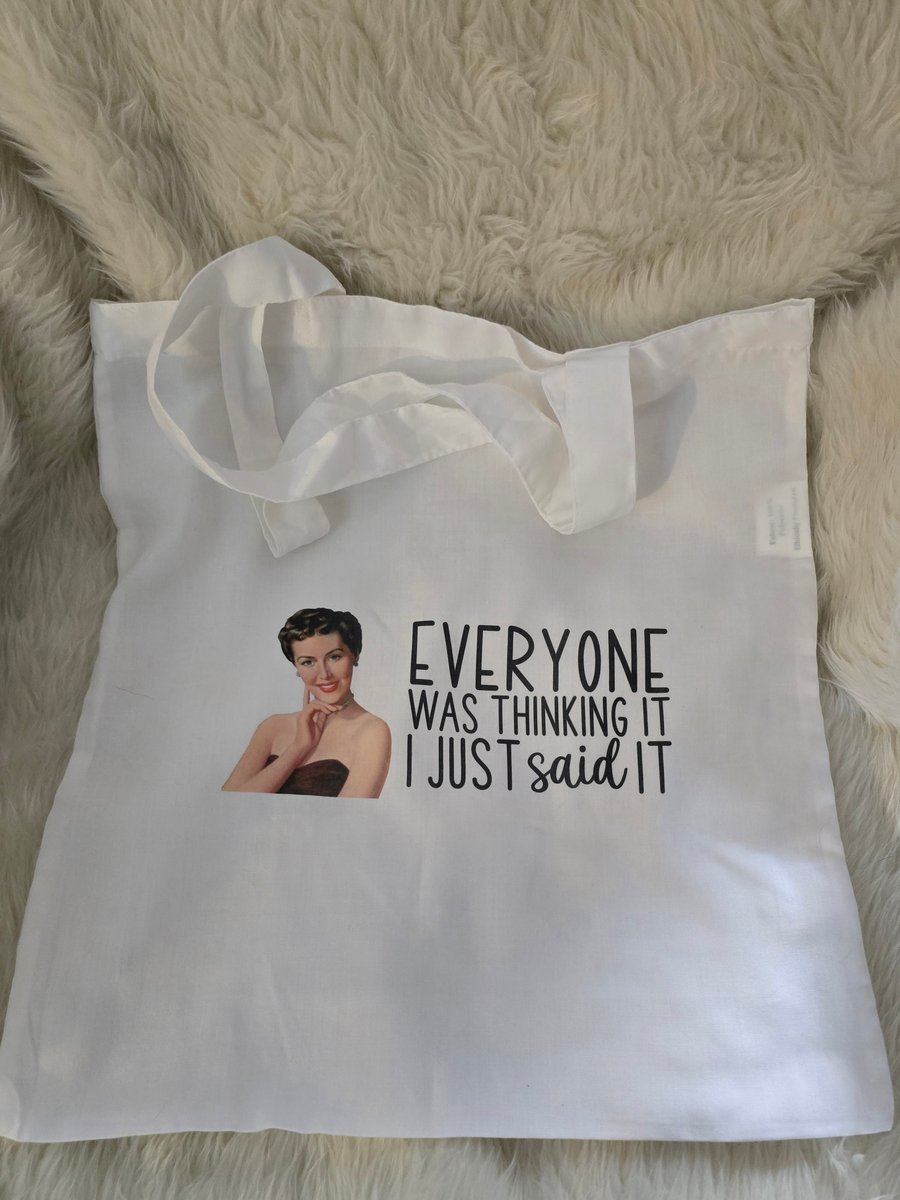 Sassy printed tote bag