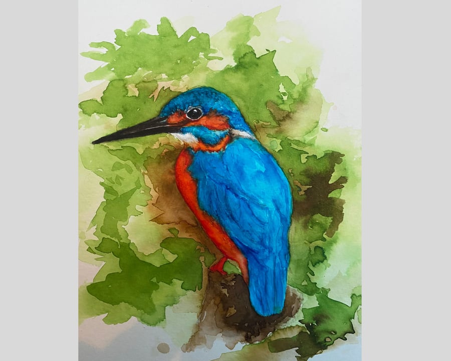 Kingfisher Giclée Watercolour Print 