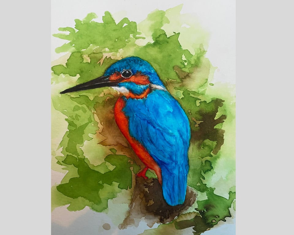 Kingfisher Giclée Watercolour Print 
