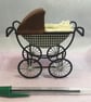 A Coachbuilt Pram for The Baby of the Family in a Collector’s Dolls House & BABY - Image 7
