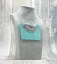 Recycled Aluminium Drink Can, Turquoise Square Acrylic Shape Necklace Pendant