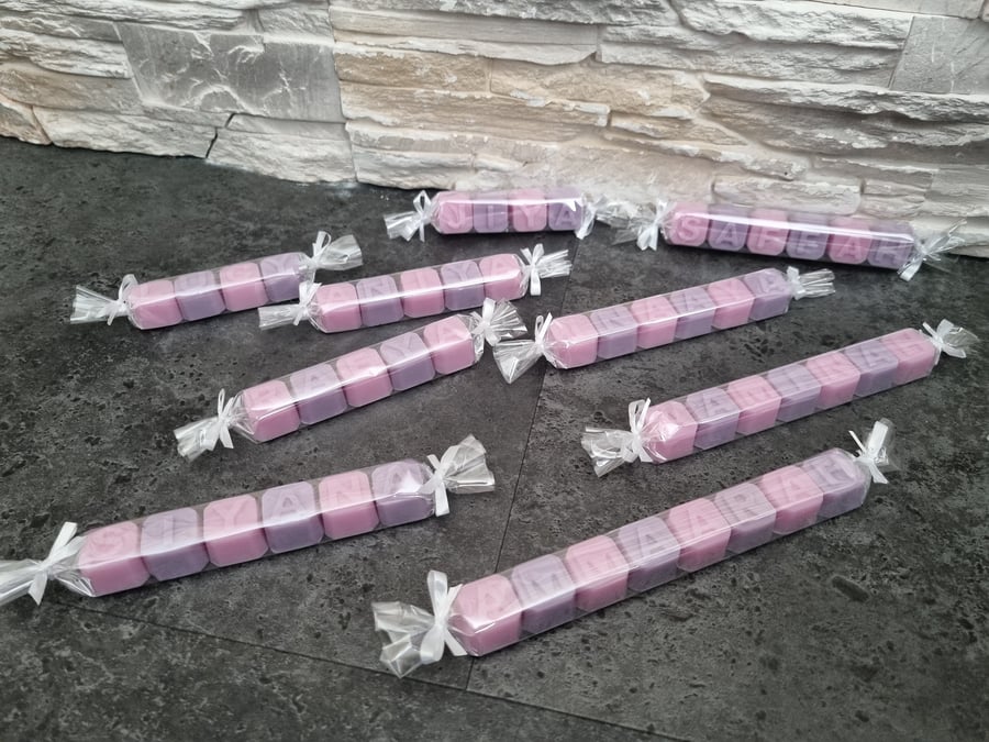 Soap letter favours