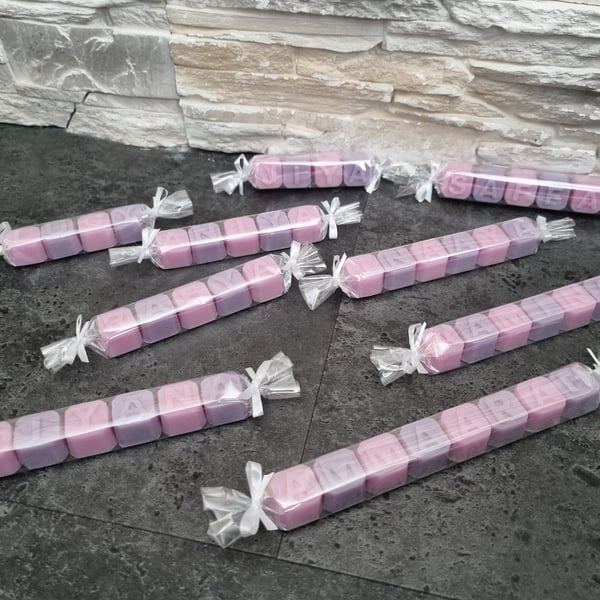 Soap letter favours
