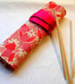 Knitting  DPN Roll-Red Flower - Image 1