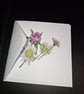 Original Hand Painted Greetings Card - Wildflowers - Image 3