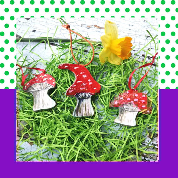 Whimsical Red Mushroom