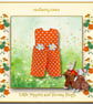 Orange Spotted Dungarees to fit the Little Nippers and Bunny Hugs 