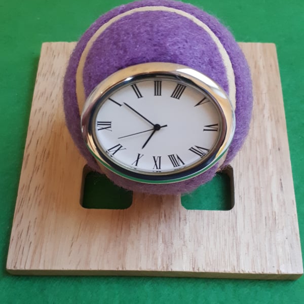 Real Tennis Ball Clock - Oval Clock Design