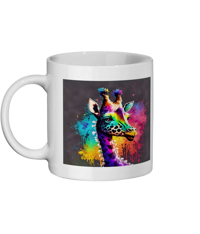 Watercolour Giraffe 3 - Bright, Vivid Wildlife Mug