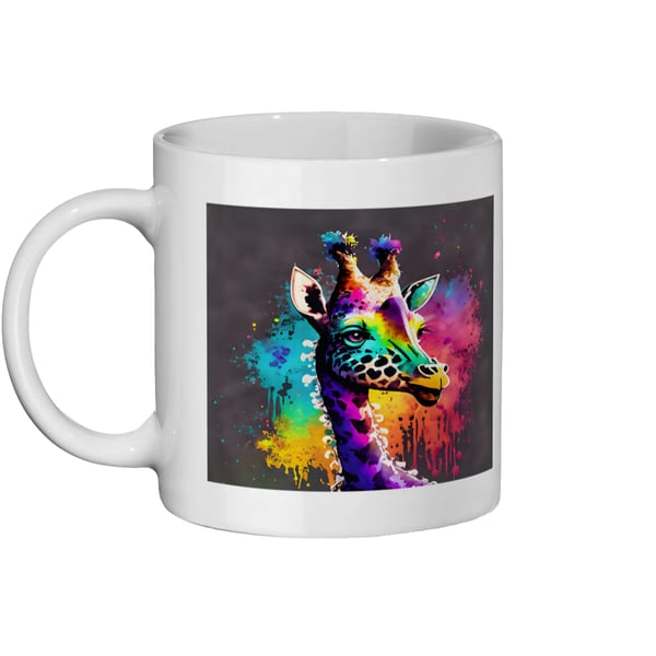Watercolour Giraffe 3 - Bright, Vivid Wildlife Mug
