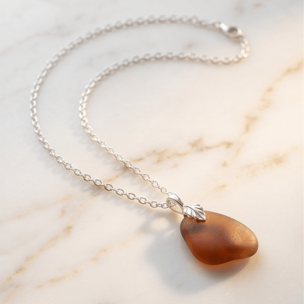 Sea Glass Necklace hand-picked in cornwall