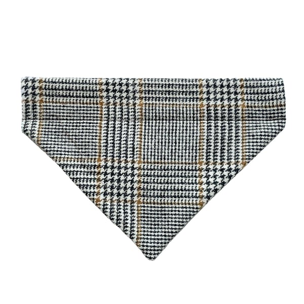 Large Dog Bandana, Over the Collar Dog Bandana-Checked Design-GFD47