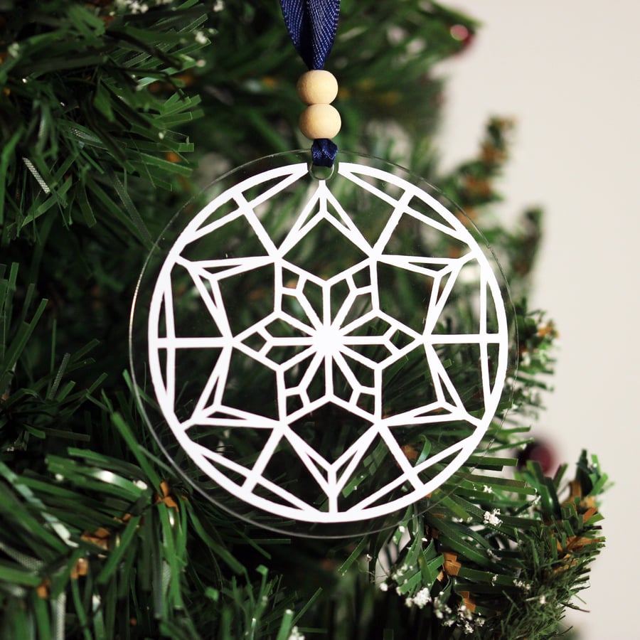 Geometric Acrylic Tree Decoration