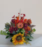 Unique artificial Autumn floral table centre piece, table decor.