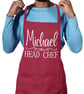 Personalised BBQ Kitchn Apron - Personalised HEAD CHEF Apron - Image 2
