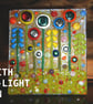 Handmade Fused Glass 'Meadow' T Light Holder - Image 5