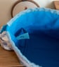 Drawstring project bag made with super cute Guinea Pig print - Image 5