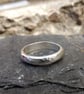 Handmade Silver Meteorite Wedding Rings - Image 2