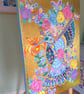Large Scale Original Art canvas - Hummingbird on Gold 70cm x 50cm - Image 2