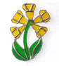 Cowslip Suncatcher Stained Glass Yellow Spring Flower 006 - Image 4