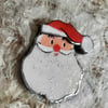 Lovely Festive Santa Father Christmas Glitter Decoration Bauble by EllyMental