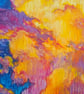 Summer Storm I original artwork oil pastel - Image 2