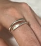 Gold Dot Adjustable Ring, wrap over ring, gold dot ring, adjustable ring,  - Image 3