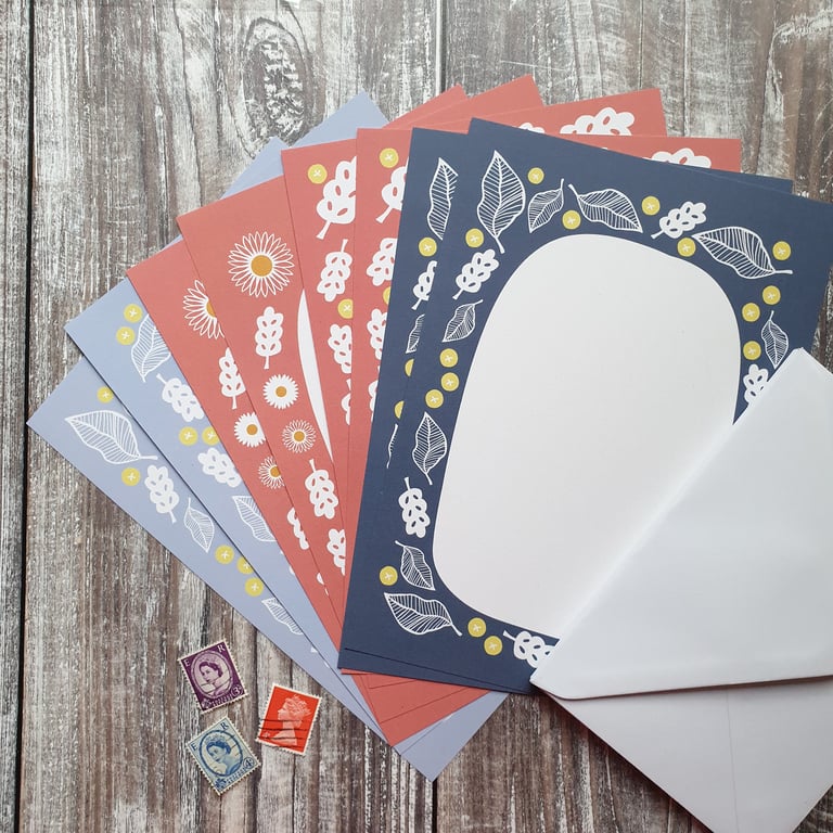 Botanical A5 Writing Paper Set