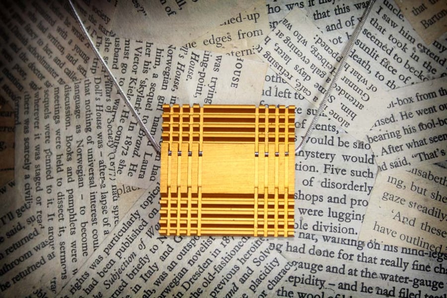 SALE Computer Chip Geek Chic Repurposed Recycled Eco Necklace