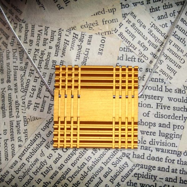 SALE Computer Chip Geek Chic Repurposed Recycled Eco Necklace