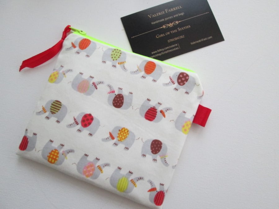 Elephants Coin Purse