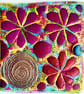 Sewing Needle Case with Free Machine Embroidery 