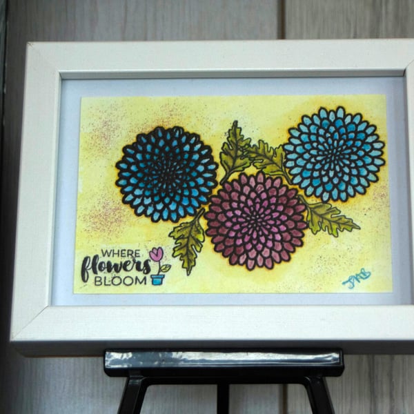 Where Flowers Bloom Mixed Media Art