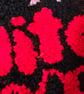 Large Red Witch and Pink Star Punch Needle Wall Hanging or Desk Rug - Image 4