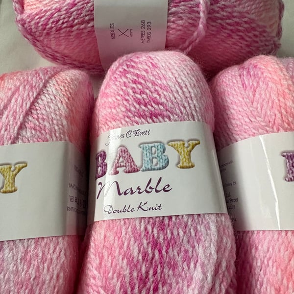 4 x 100 grams Marble DK Yarn 