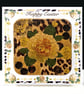 Happy Easter Yellow Rose Coaster Card - Image 1