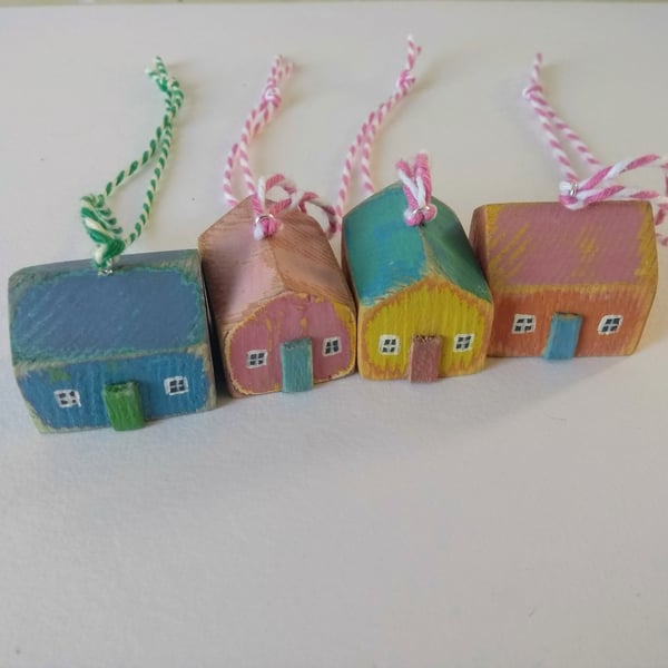 Little Wooden House Decorations