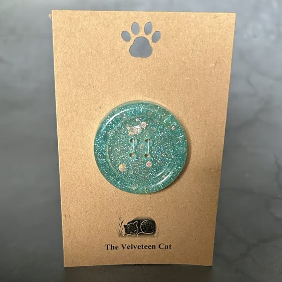 Large 35mm Button Gift for Knitters Crocheters Crafters - Sparkle Snaps