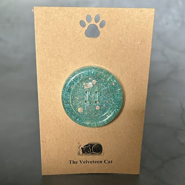 Large 35mm Button Gift for Knitters Crocheters Crafters - Sparkle Snaps